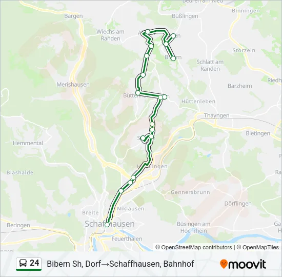24 Bus Line Map