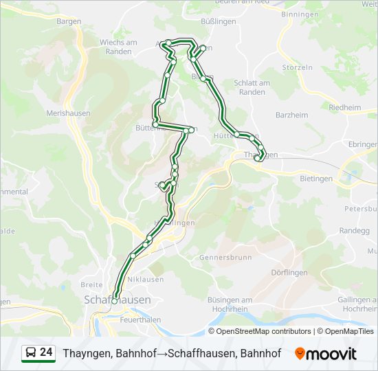 24 Bus Line Map