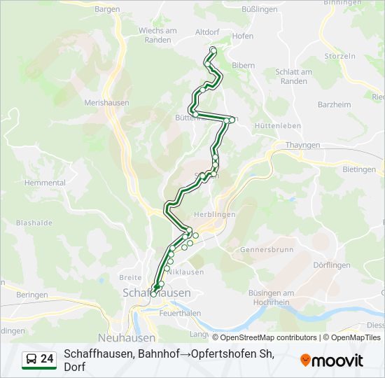 24 Bus Line Map