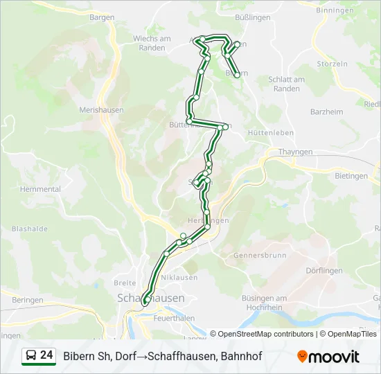 Plan de la ligne 24 de 