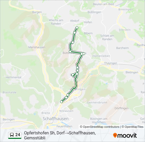 24 Bus Line Map