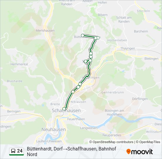 24 Bus Line Map
