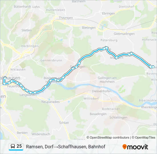 25  Line Map