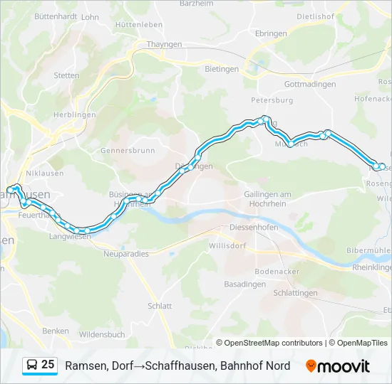 25  Line Map