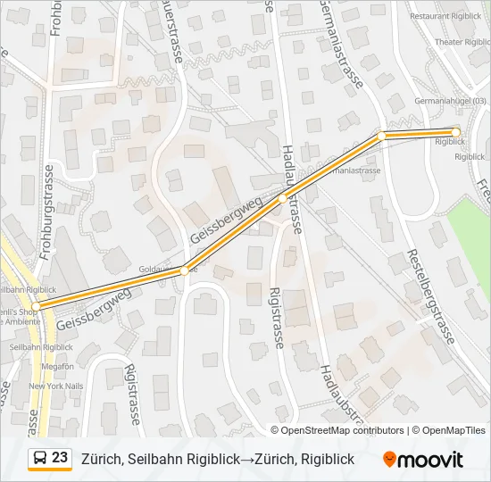 23 Bus Line Map