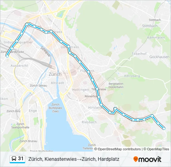 31 Bus Line Map