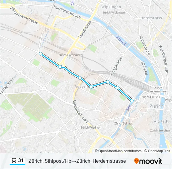31 Bus Line Map