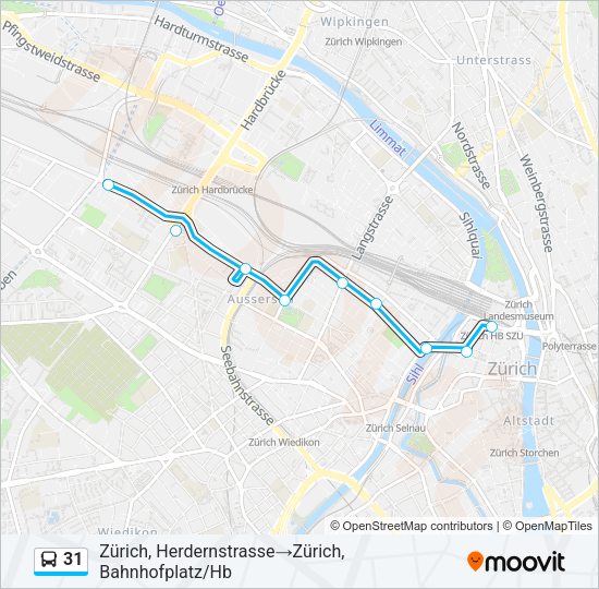 31 Bus Line Map