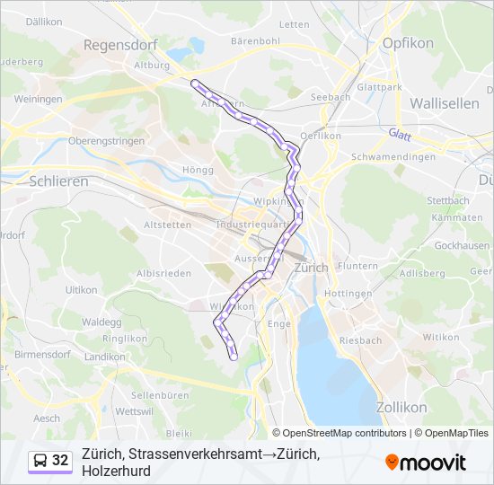 32 bus Line Map