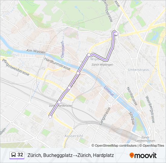 32 Bus Line Map