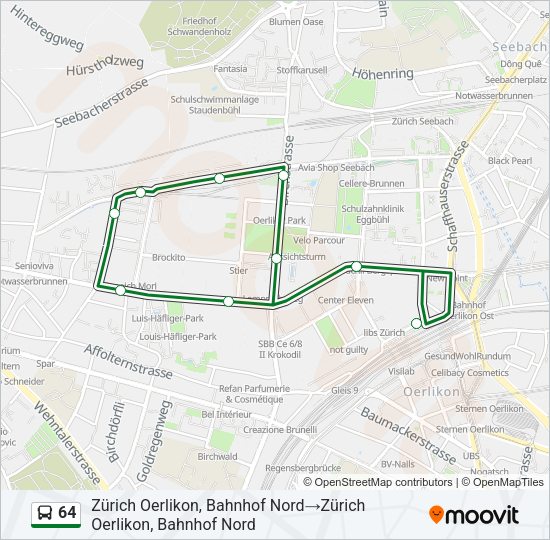64 Bus Line Map