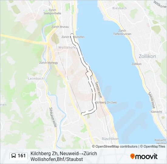 161 Bus Line Map