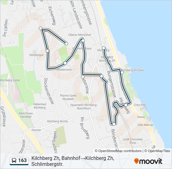 163 Bus Line Map