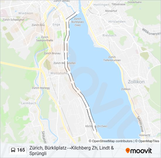 165 Bus Line Map