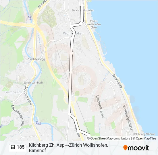 185 Bus Line Map