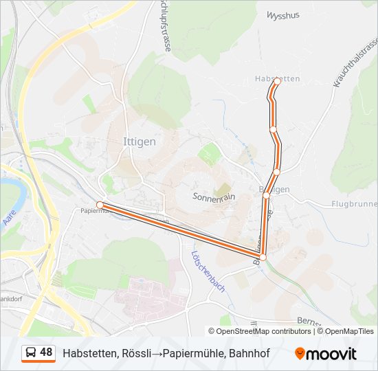 48 Bus Line Map
