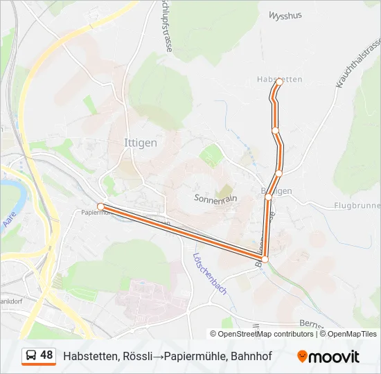 48 Bus Line Map