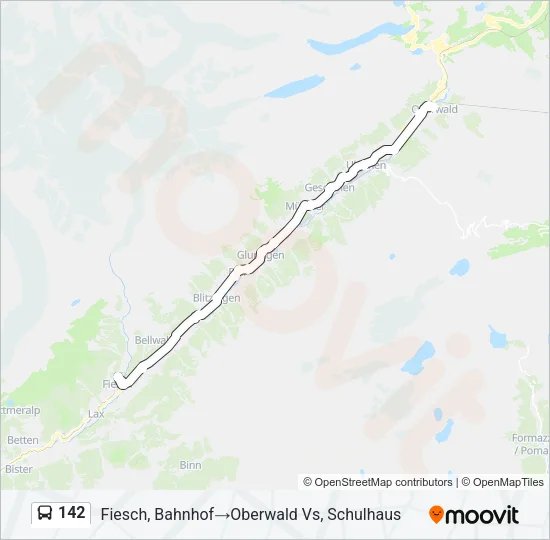 142 Bus Line Map