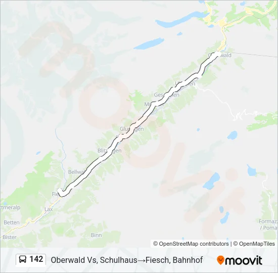 142 Bus Line Map