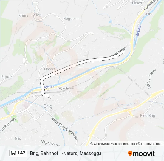 142 Bus Line Map
