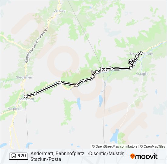 920 Bus Line Map
