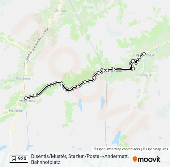 920 Bus Line Map