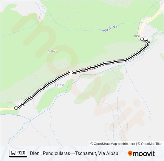 920 Bus Line Map