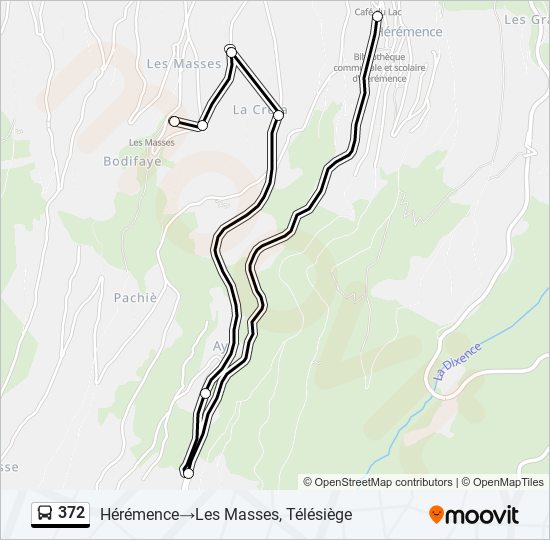 372 Bus Line Map