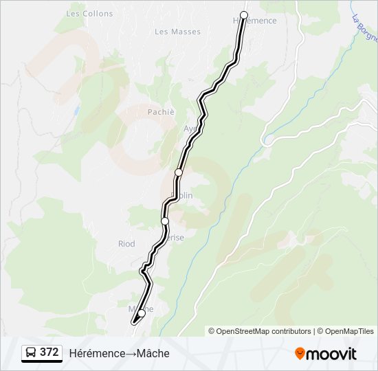 372 Bus Line Map