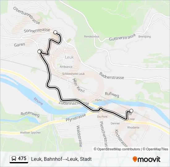 475 Bus Line Map