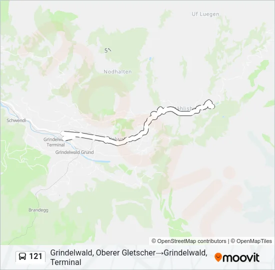 121  Line Map
