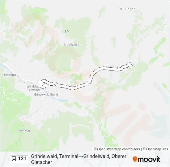 121  Line Map