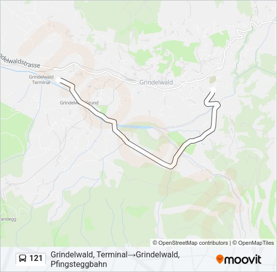 121 Bus Line Map