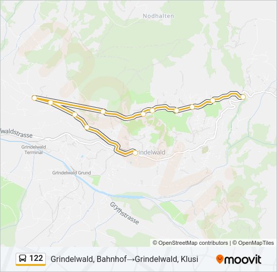 122 Bus Line Map