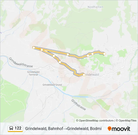 122 Bus Line Map