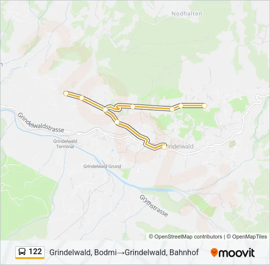 122 Bus Line Map