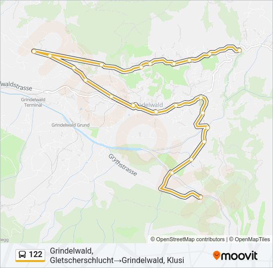 122 Bus Line Map