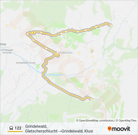 122 Bus Line Map