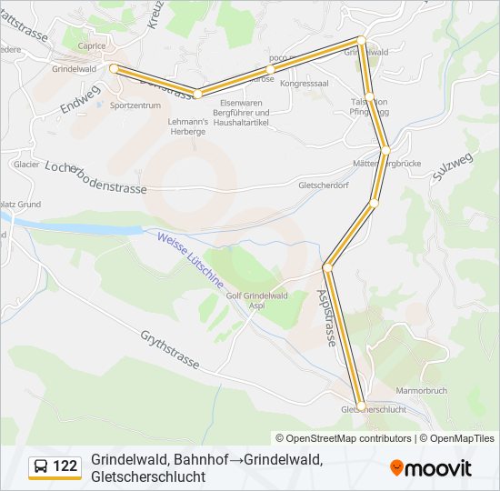122 Bus Line Map