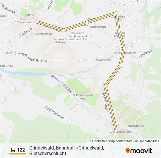 122 Bus Line Map