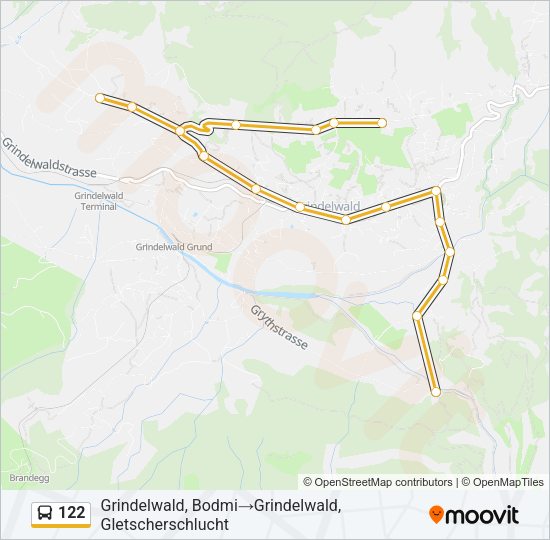 122 Bus Line Map
