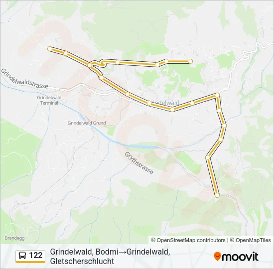 122 Bus Line Map