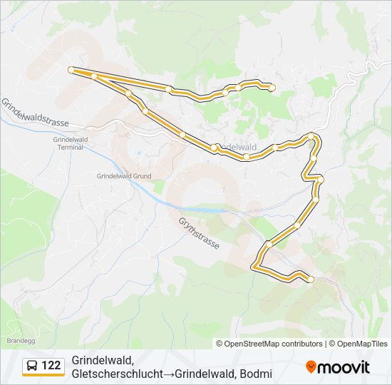 122 Bus Line Map