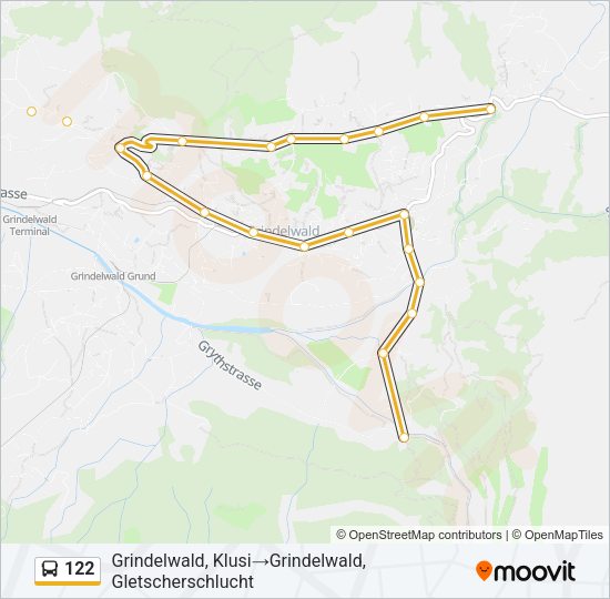 122 Bus Line Map