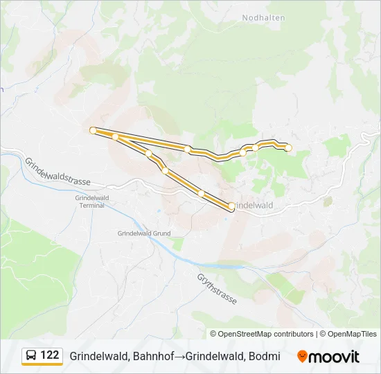 122 Bus Line Map
