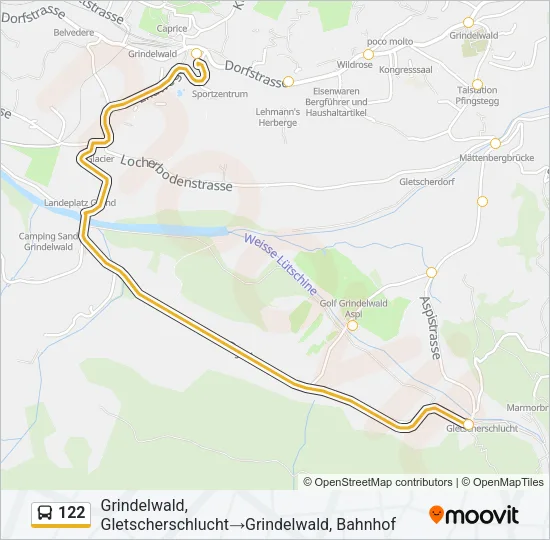 122 Bus Line Map