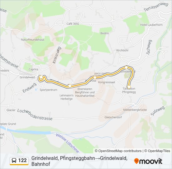 122 Bus Line Map