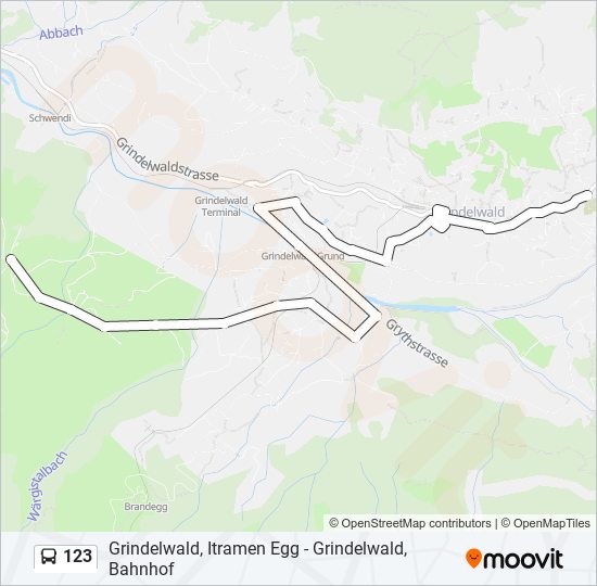 123 bus Line Map