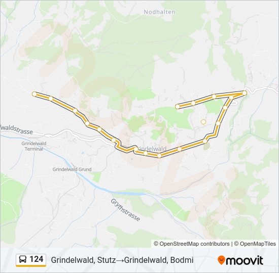 124 Bus Line Map