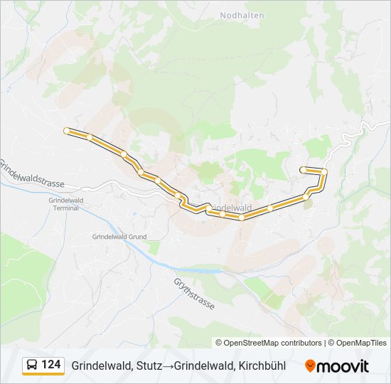124 Bus Line Map